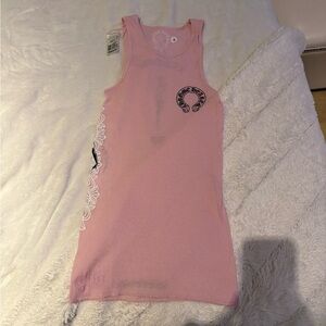 Chrome Hearts Pink Tank Top